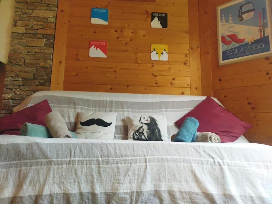 *Tout Confort*4 Pers*Centre Isola 2000 Dış mekan fotoğraf